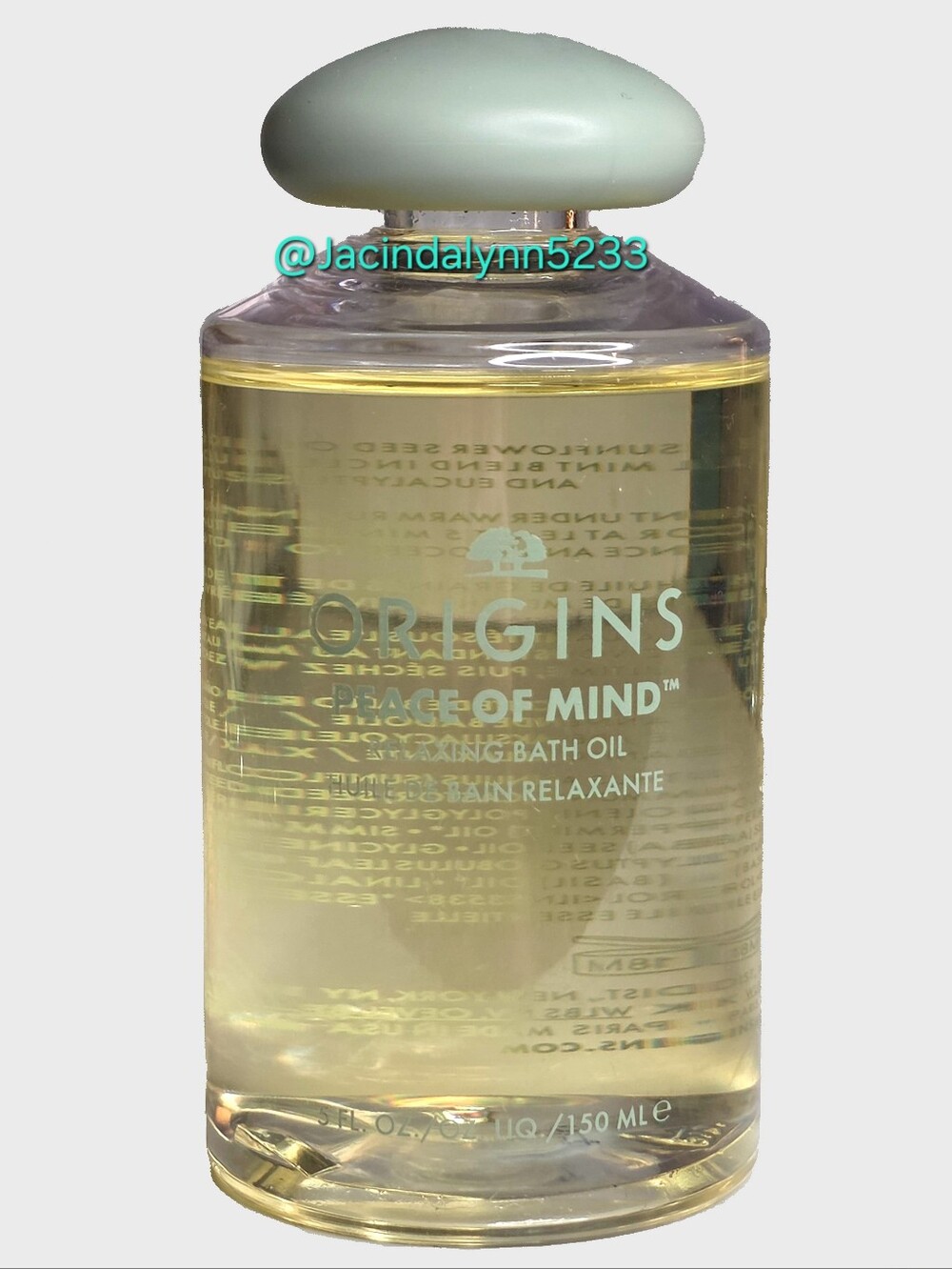 Origins Skincare Peace Of Mind Relaxing Bath Oil Full Size Bottle 5 Ounce 150ml